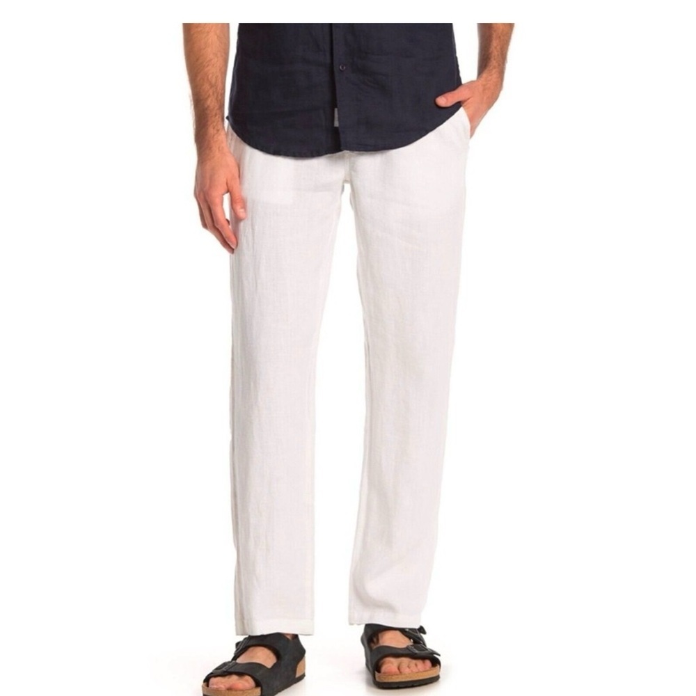 Men's Cotton Linen Resort Vacation wear Dress Pants made in Italy Linea Naturale